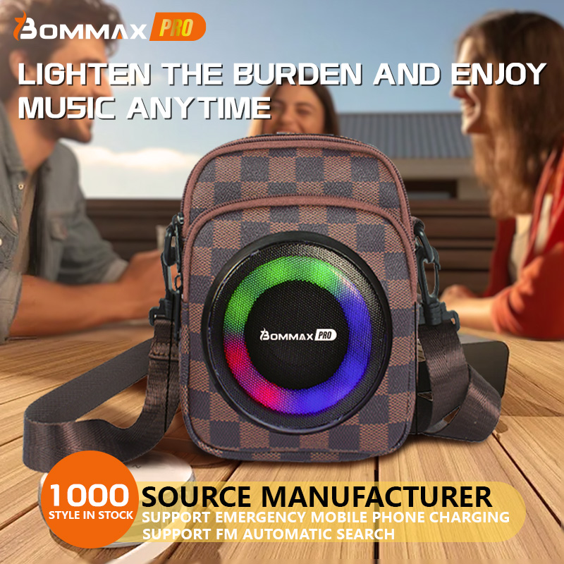 家用迷你便携式男士跨境户外无线防水音箱大容量便携挎包蓝牙音响音响低音炮