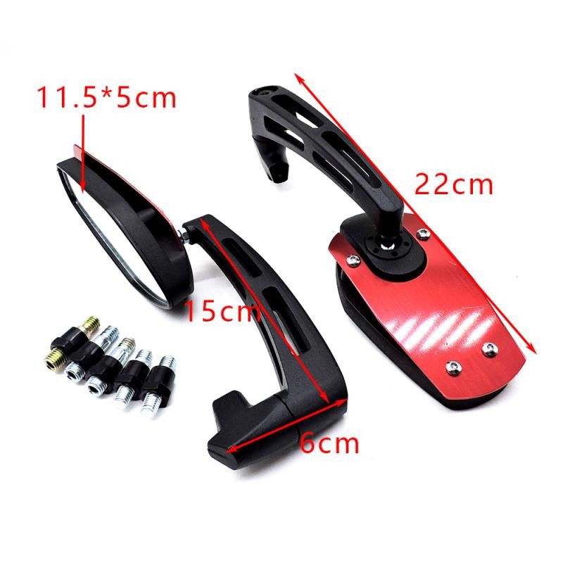 Manufacturer direct motorcycle rearview mirror general personality electric scooter scooter sports car rear auxiliary mirror personality mirror details Picture