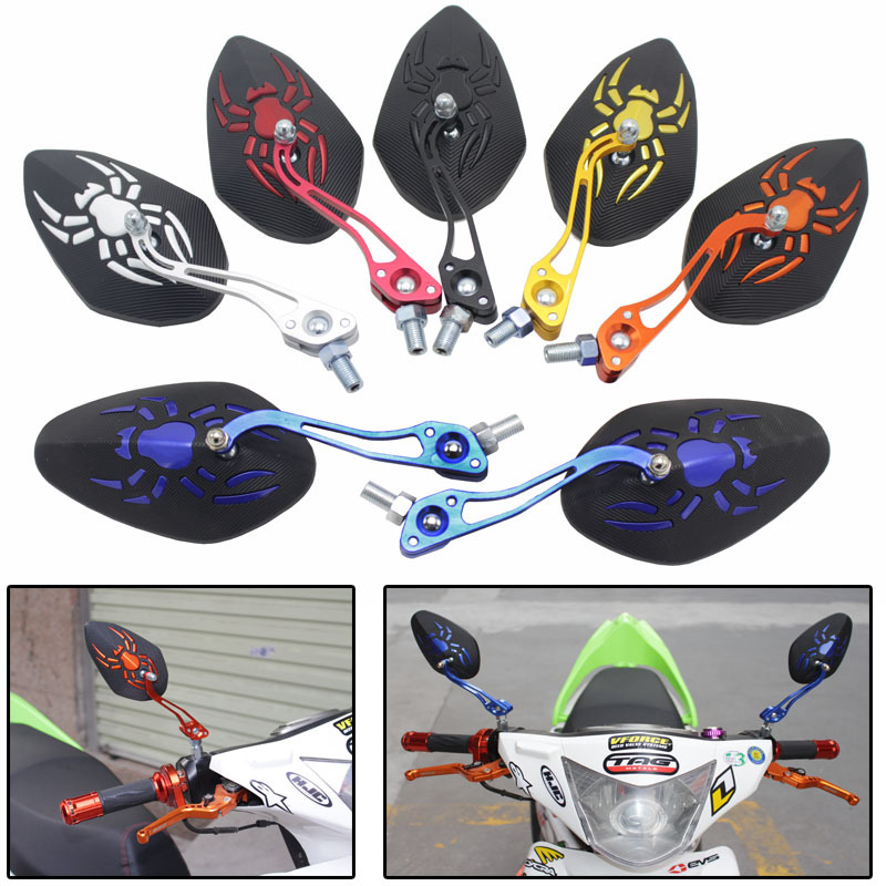 Electric vehicle Electric vehicle motorcycle general accessories Personality color aluminum alloy general reflector Rearview mirror reverse mirror details Picture
