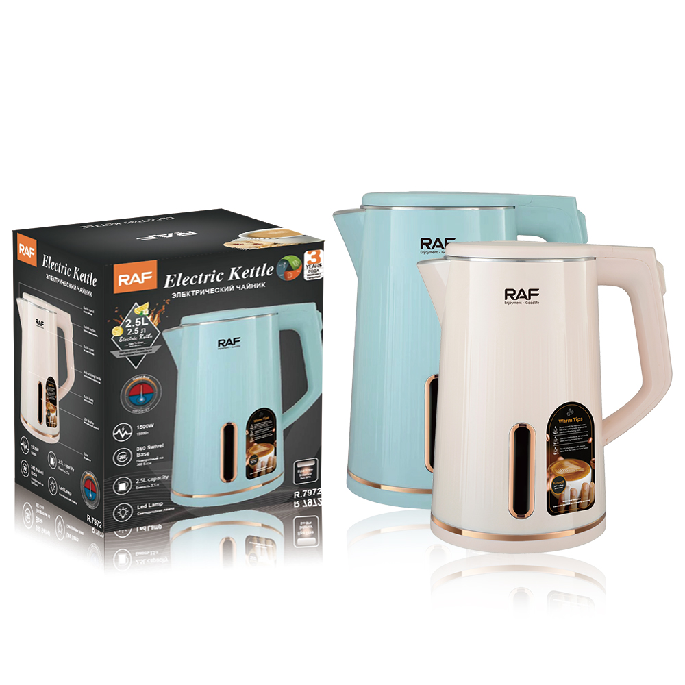 RAF European Regulation 2.5L kettle Electric kettle Large capacity electric kettle thermal insulation kettle automatic power off Application Scenario