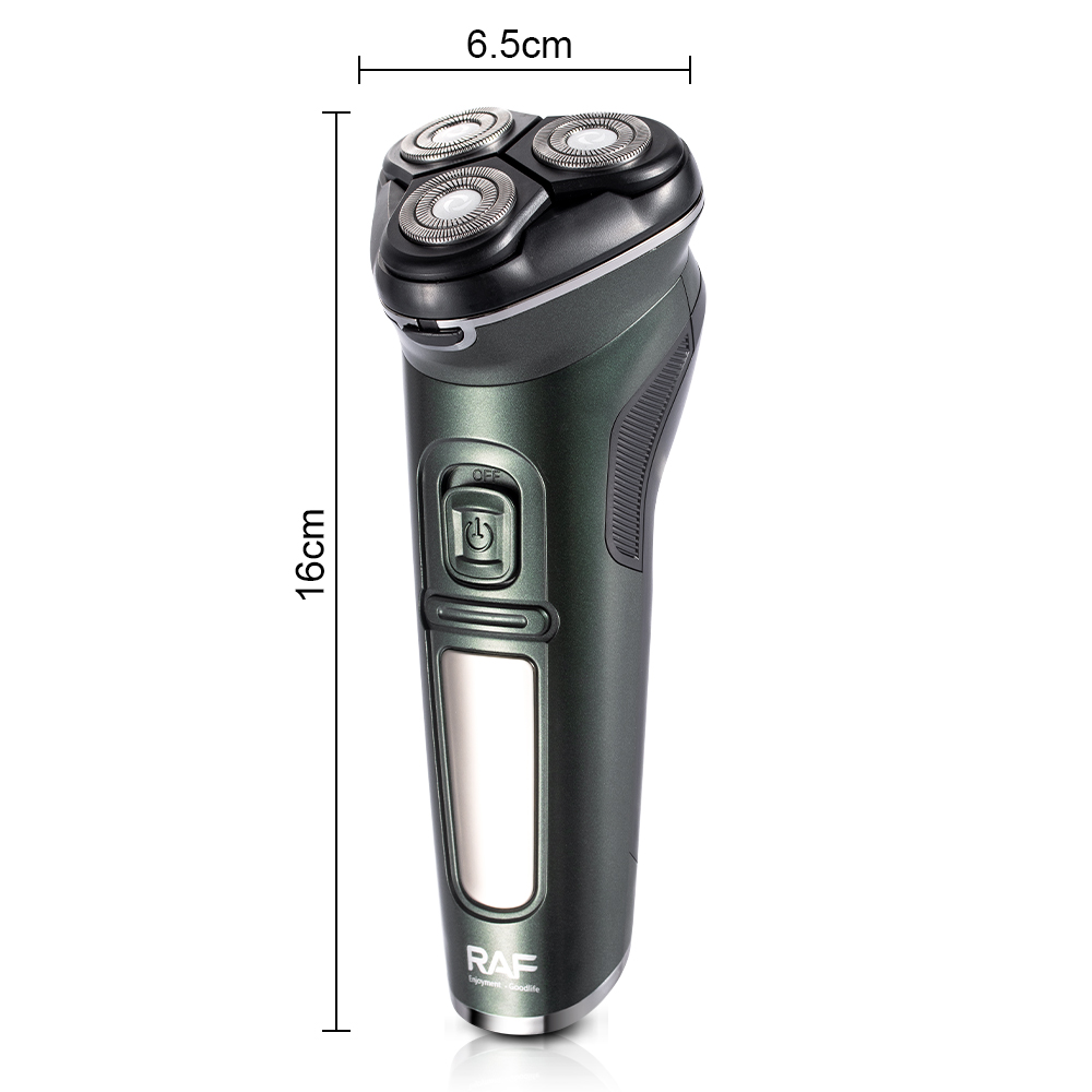 RAF Cross-border USB charging electric men's shaver three-head washable razor Electric three-head Independent portable Item Picture