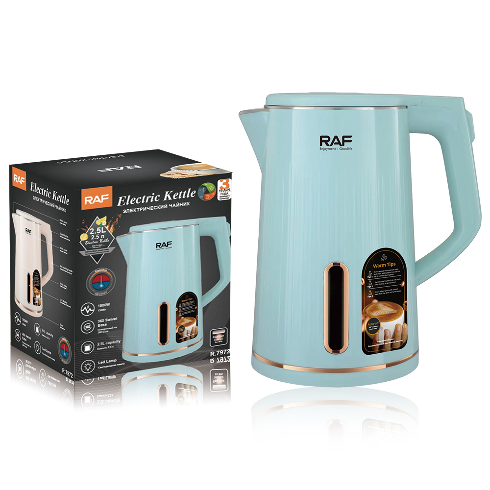 RAF European Regulation 2.5L kettle Electric kettle Large capacity electric kettle thermal insulation kettle automatic power off details Picture