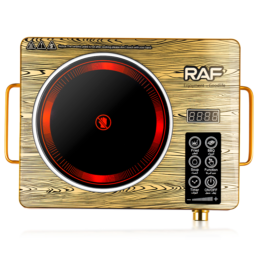 RAF European regulation electric ceramic stove household multi-functional high-power multi-speed stir-fry hot pot light wave induction cooker bench electric stove Item Picture