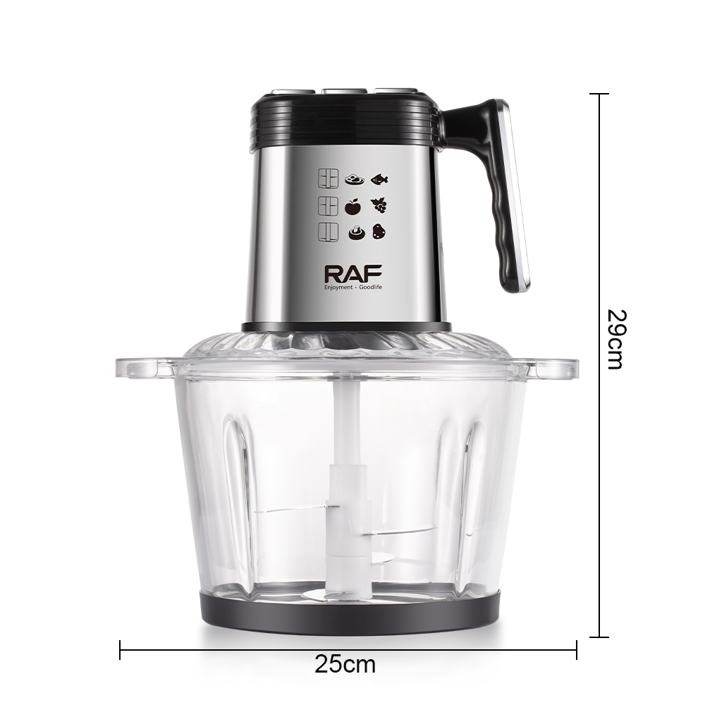 RAF European electric meat grinder multi-gear large capacity mince grinder garlic grinder meat grinder 3L rules cross-border household Specification drawing