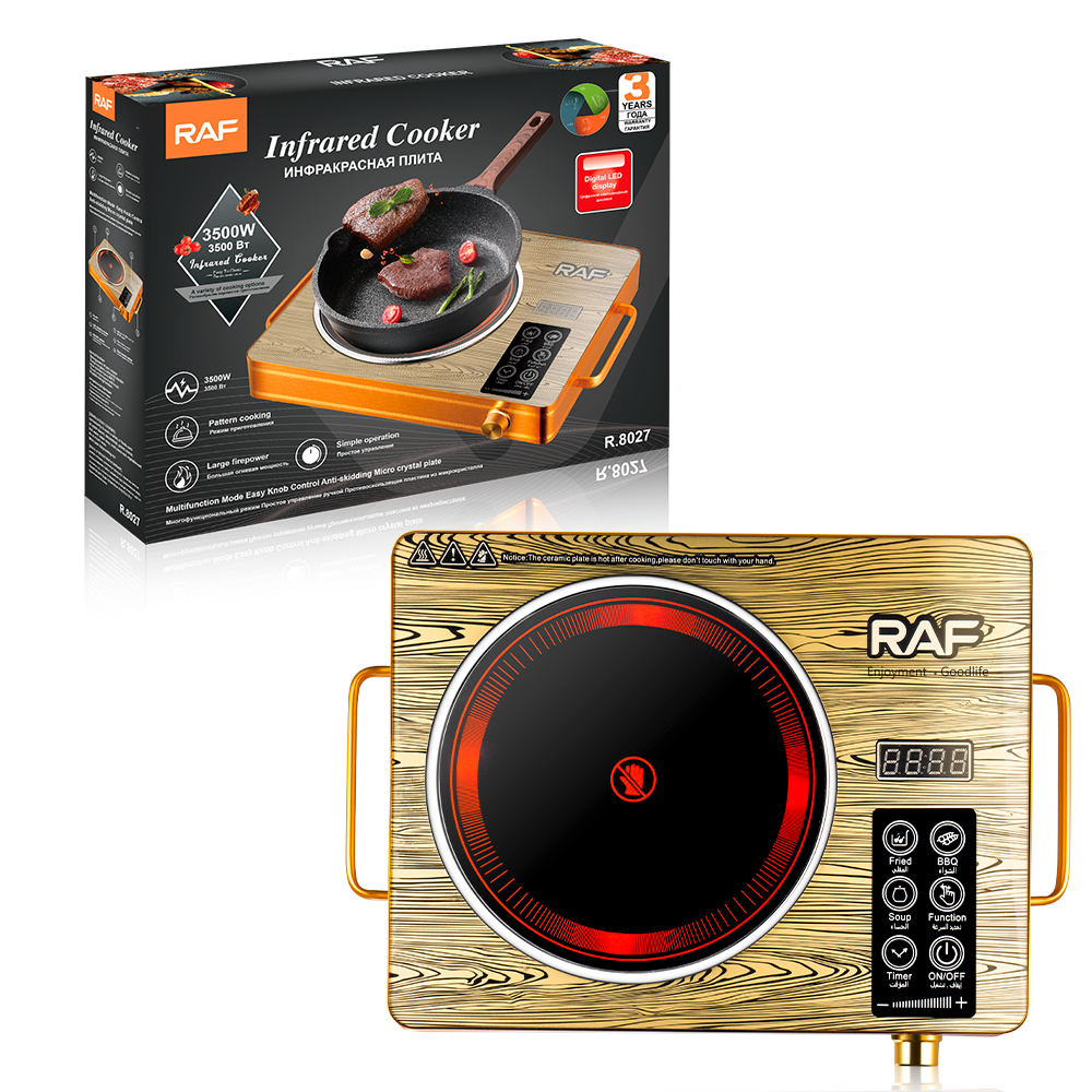 RAF European regulation electric ceramic stove household multi-functional high-power multi-speed stir-fry hot pot light wave induction cooker bench electric stove details Picture