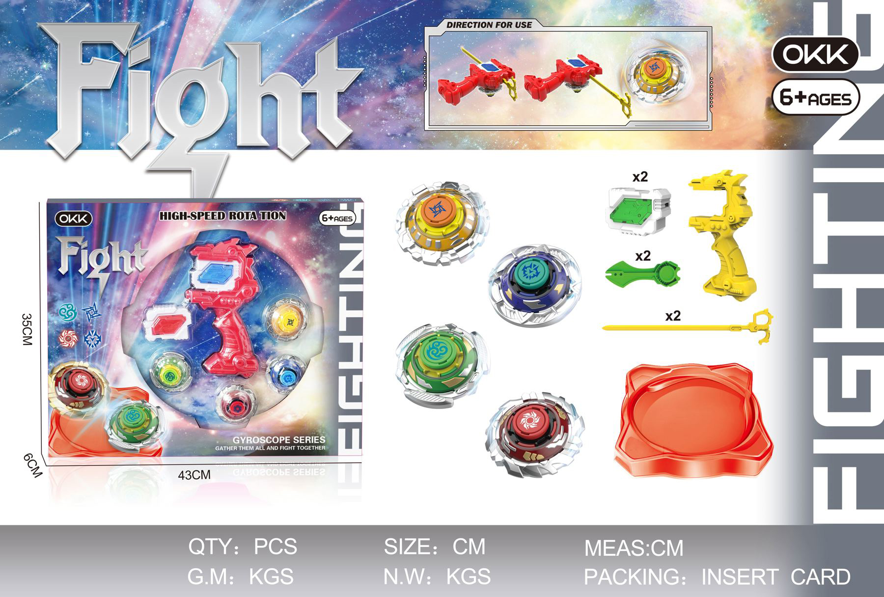 "Alloy vs gyro set" cool spinning toy gyro rodeo vs regalo para niños details Picture
