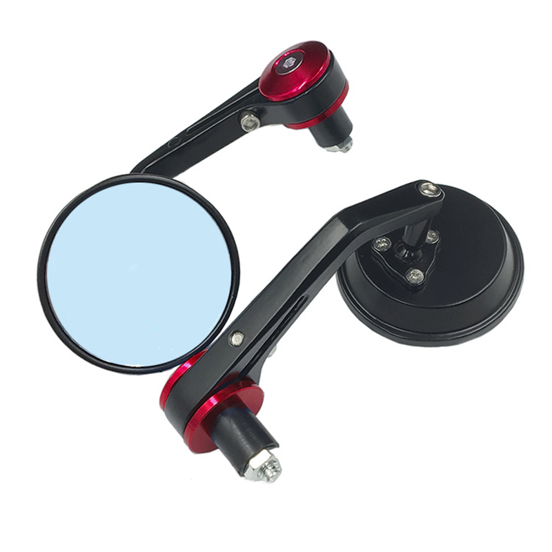 Motorcycle rearview mirror all aluminum round handlebar mirror Retro reflector 22mm handlebar mirror Reverse mirror universal Application Scenario