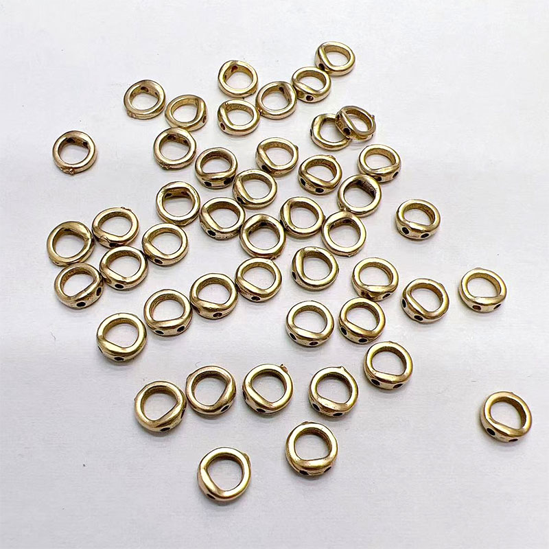 Smooth double-hole ring, closed ring, plain ring, circular spacer, woven bracelet, bracelet, necklace, diy handmade accessories details Picture