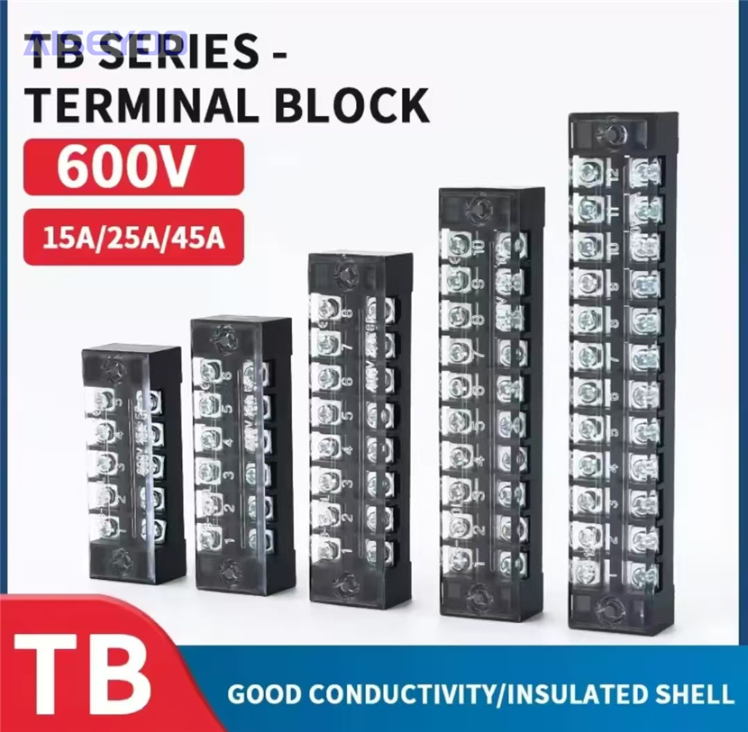 TB1503-4512铜件接线端子排 铁件端子柱接线板固定式接线排不滑丝 柱线座大功率铜导件