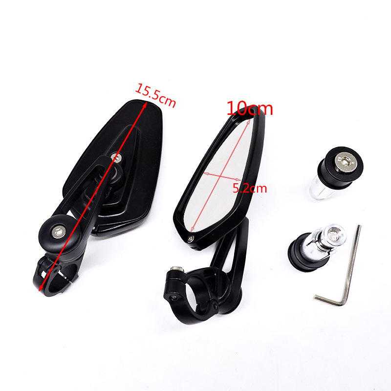 Factory direct sales of universal motorcycle handlebars, rearview mirrors, handlebars, rearview mirrors, street bike and running bike handlebars, retro rearview mirrors details Picture