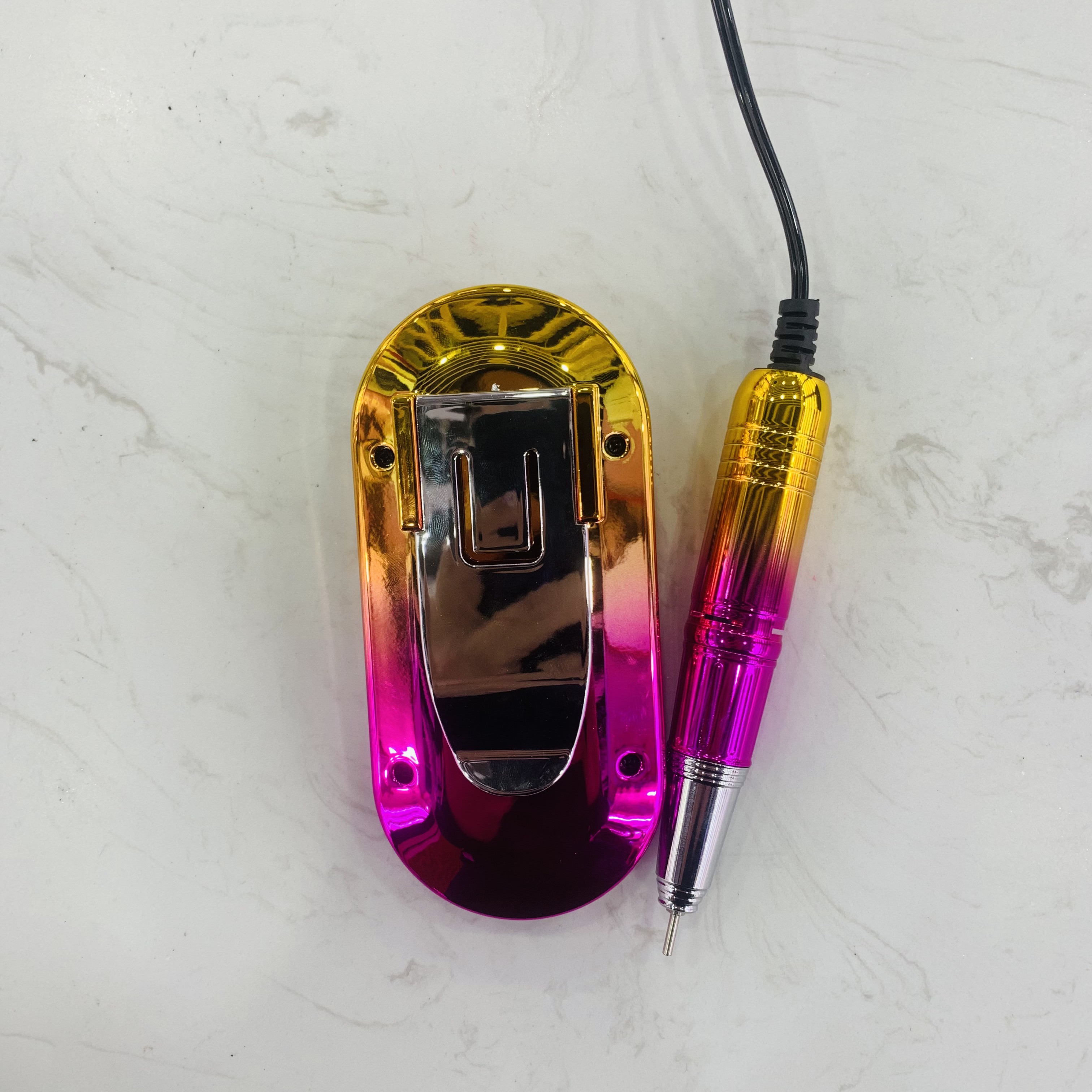 New battery-powered nail polish polishing machine and nail lamp 2-in-1, 45,000 RPM portable nail polish Item Picture