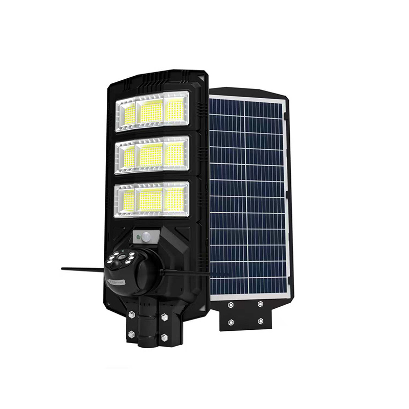 太阳能监控室外路灯头4G无线高清户外WIFI摄像头跨境新款一体太阳安防监控LED太阳能路灯头防水高亮5G带双画面家用远程详情1