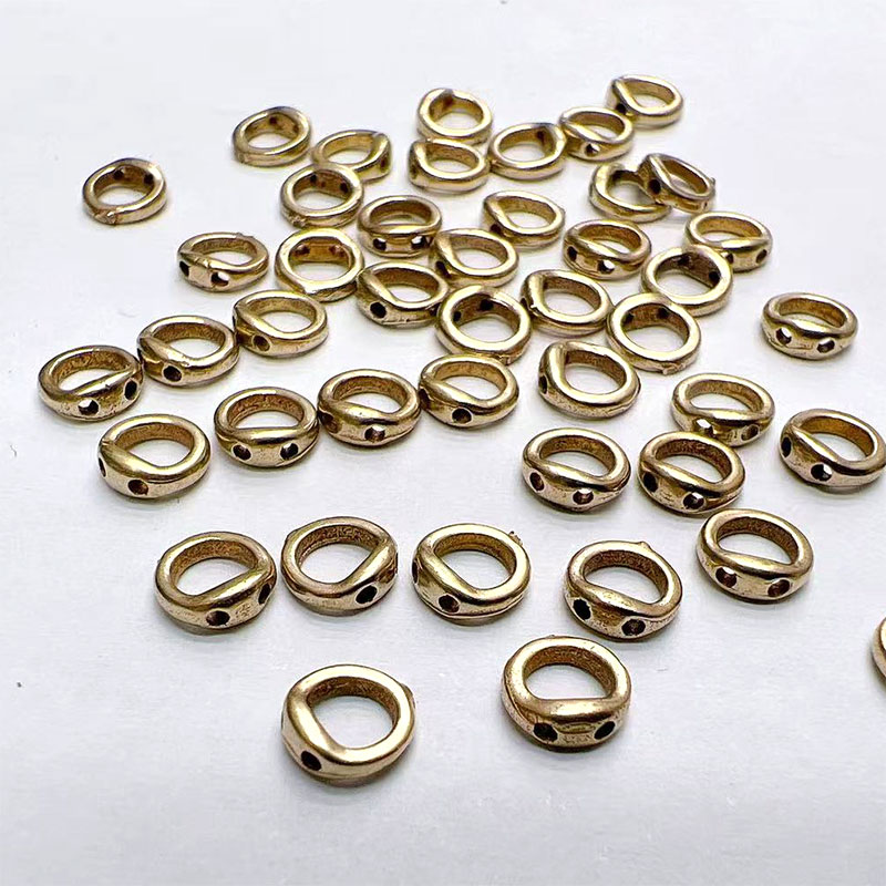 Smooth double-hole ring, closed ring, plain ring, circular spacer, woven bracelet, bracelet, necklace, diy handmade accessories Item Picture