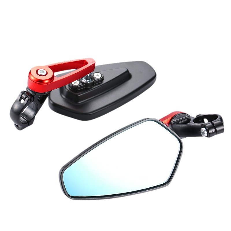 Factory direct sales of universal motorcycle handlebars, rearview mirrors, handlebars, rearview mirrors, street bike and running bike handlebars, retro rearview mirrors Specification image