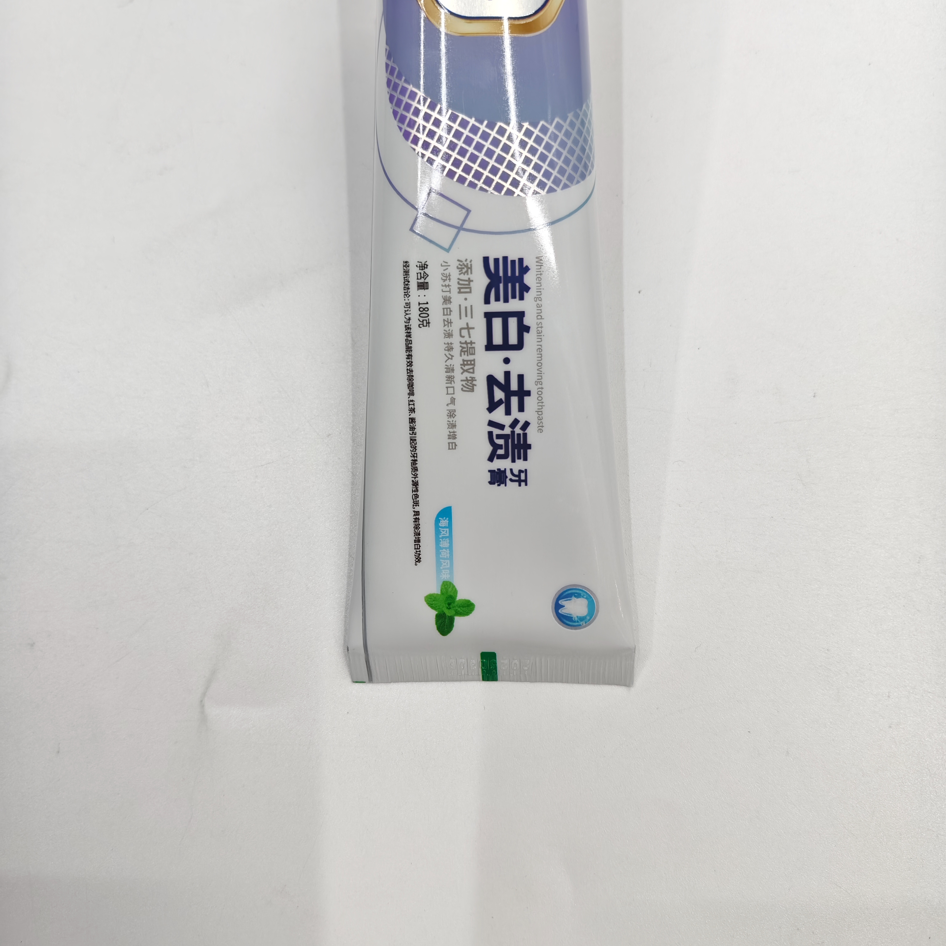 义乌好货牙膏批发 包邮伢姿美白180克小苏打美白去渍海风薄荷风味成人牙膏详情6