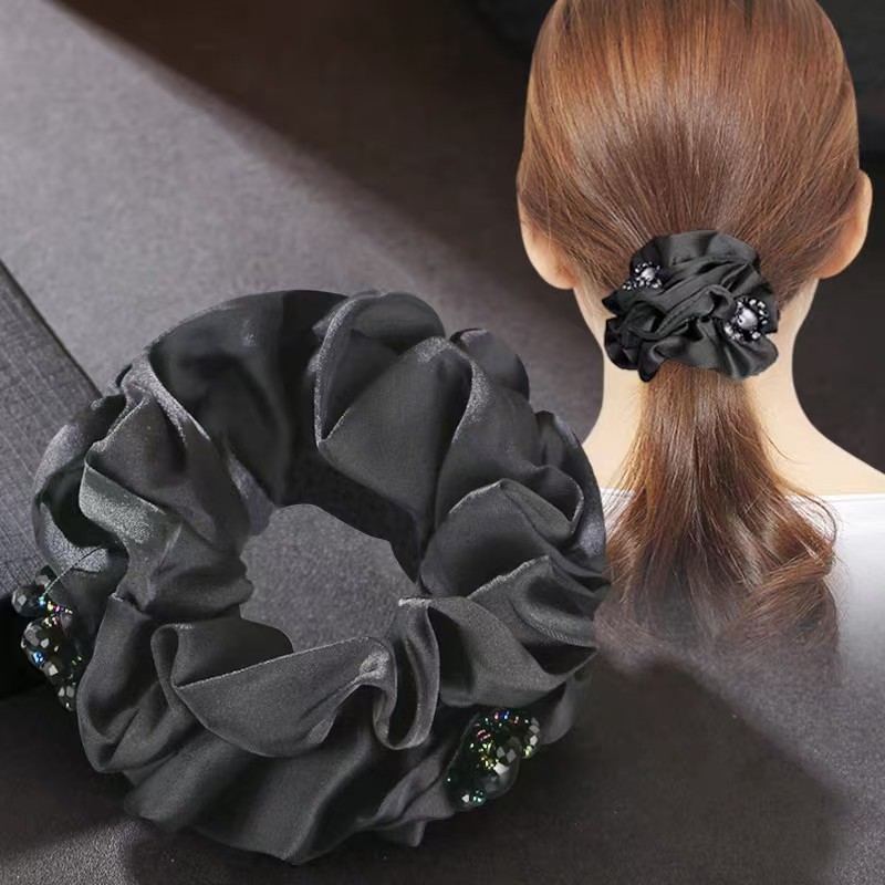 Low-luxury hair accessories, classical style hair bands, large intestine hair bands, mature and elegant style hair accessories Specification image