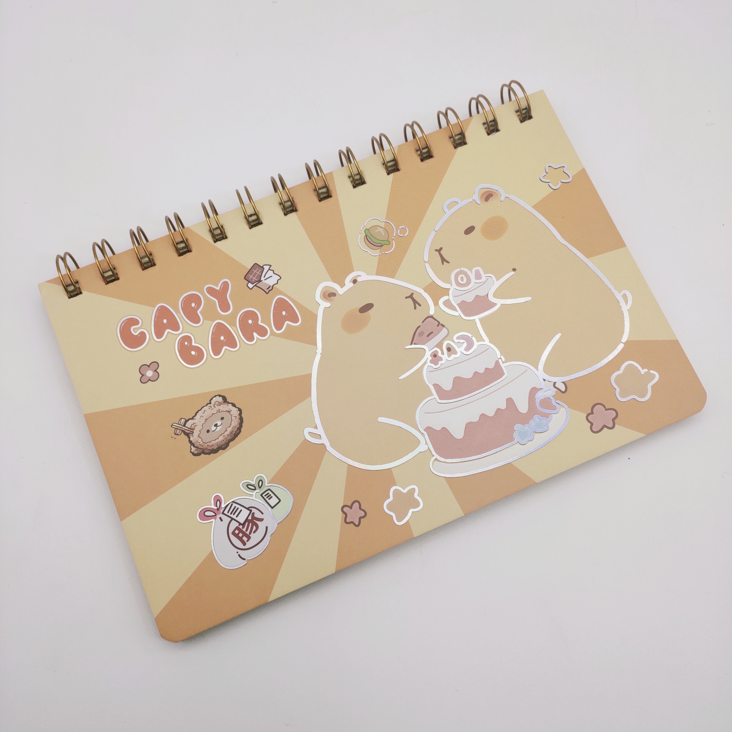 Capibara cute cartoon flip up up plan semanal calendario de mesa coil book Item Picture