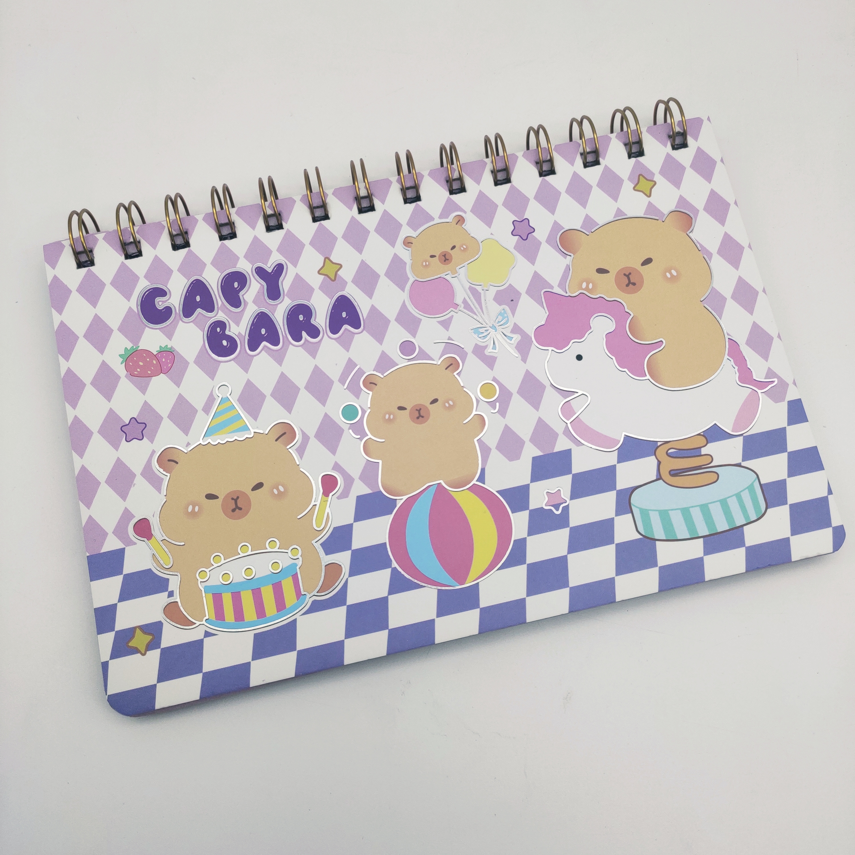 Capibara cute cartoon flip up up plan semanal calendario de mesa coil book Application Scenario