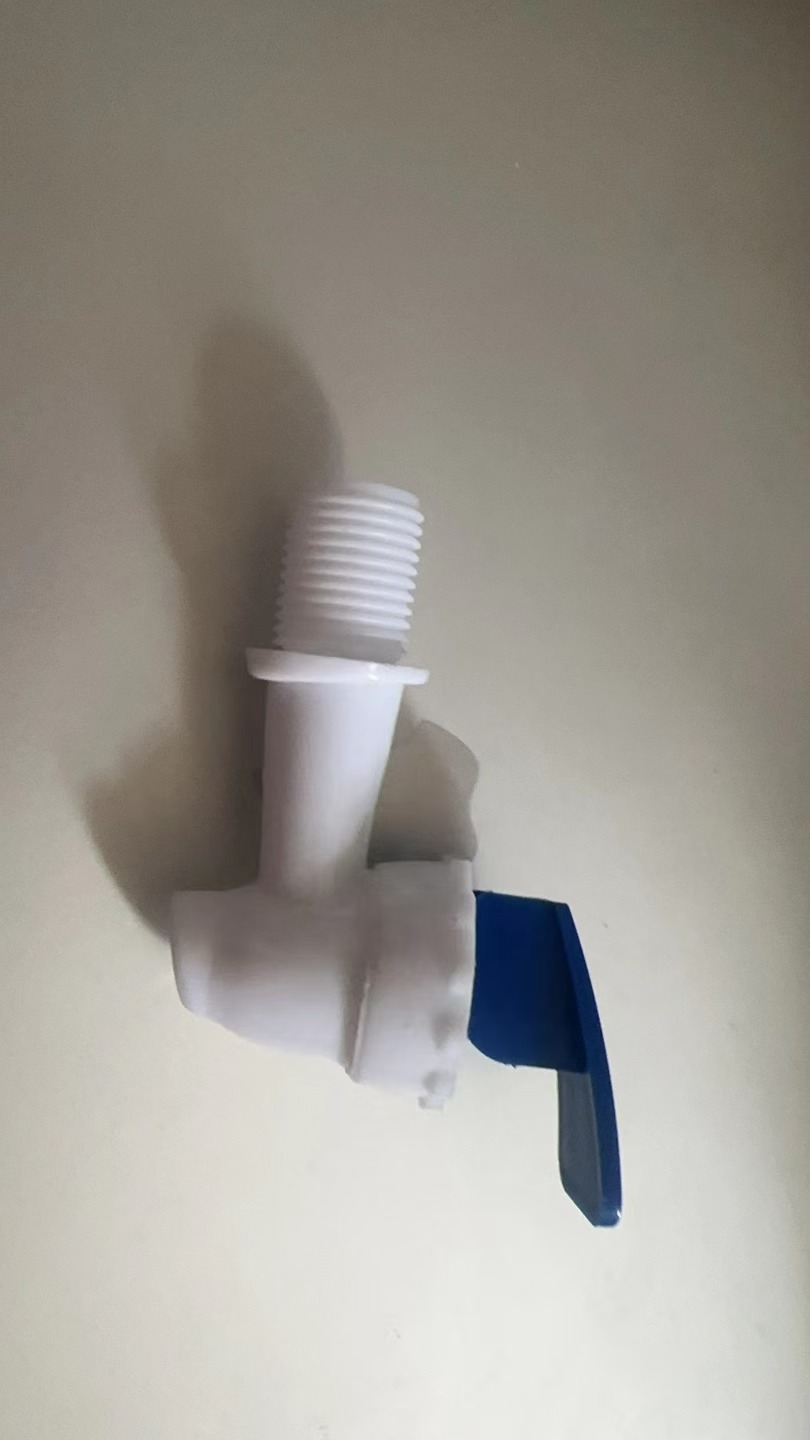 Plastic faucet for water dispenser faucet