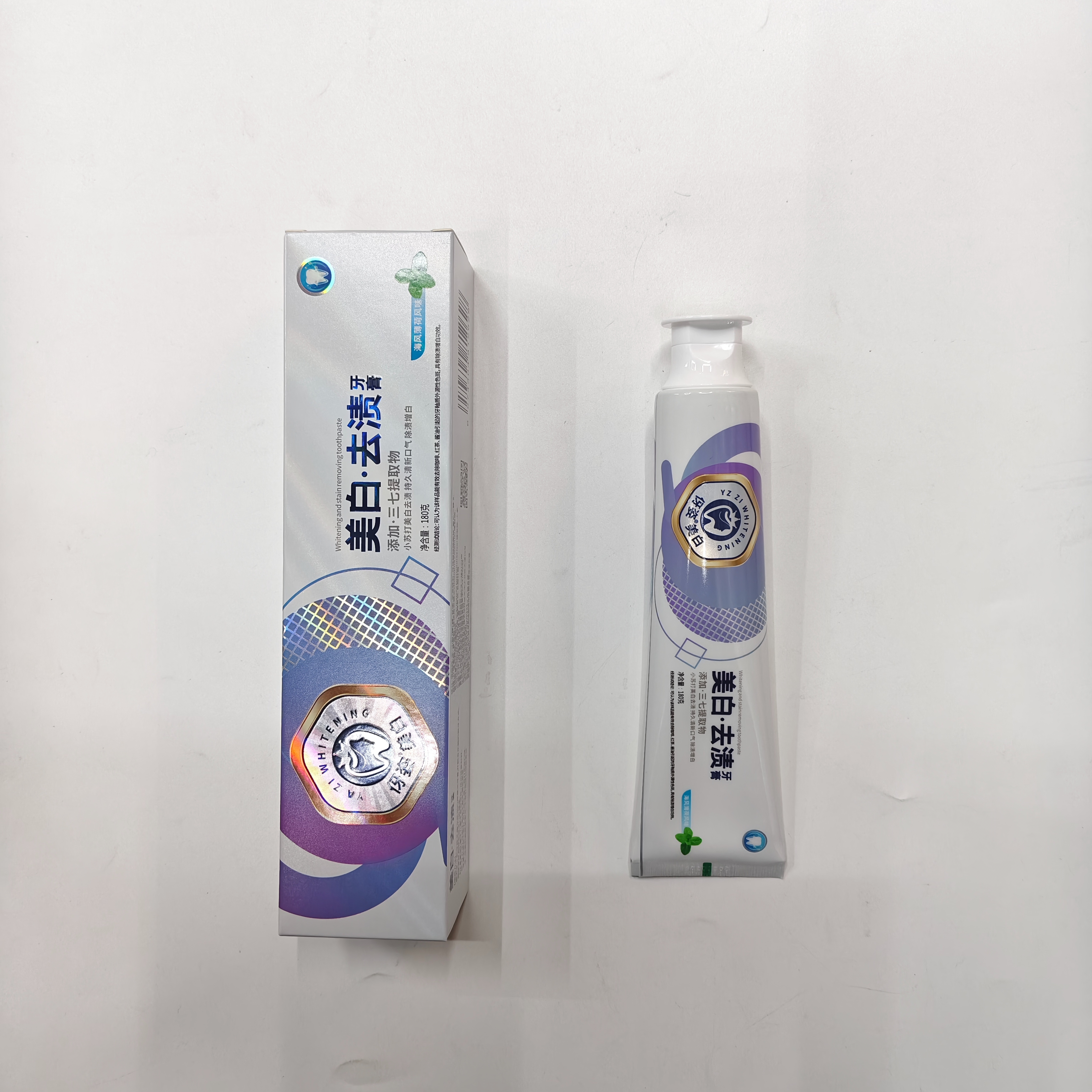 义乌好货牙膏批发 包邮伢姿美白180克小苏打美白去渍海风薄荷风味成人牙膏详情2