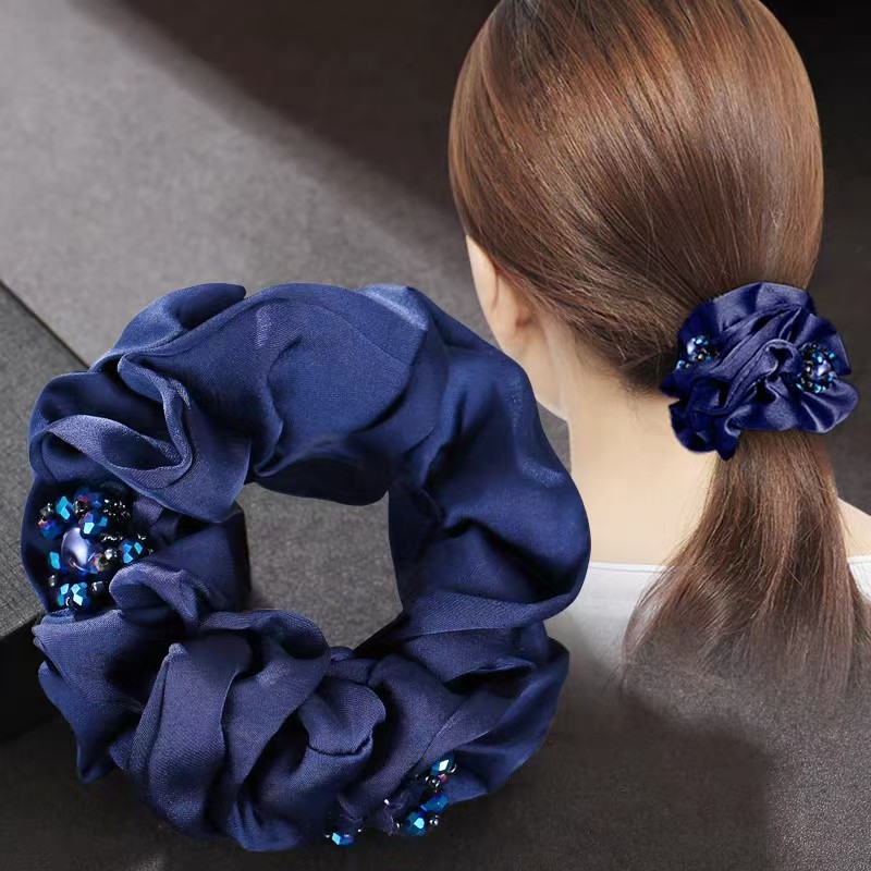 Low-luxury hair accessories, classical style hair bands, large intestine hair bands, mature and elegant style hair accessories detail image 2