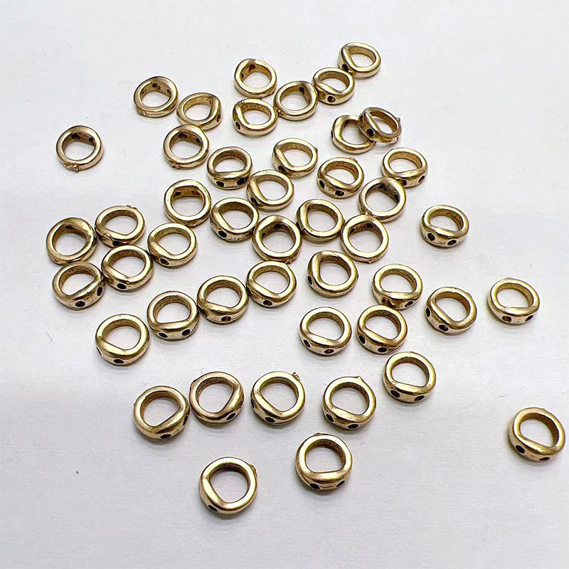 Smooth double-hole ring, closed ring, plain ring, circular spacer, woven bracelet, bracelet, necklace, diy handmade accessories