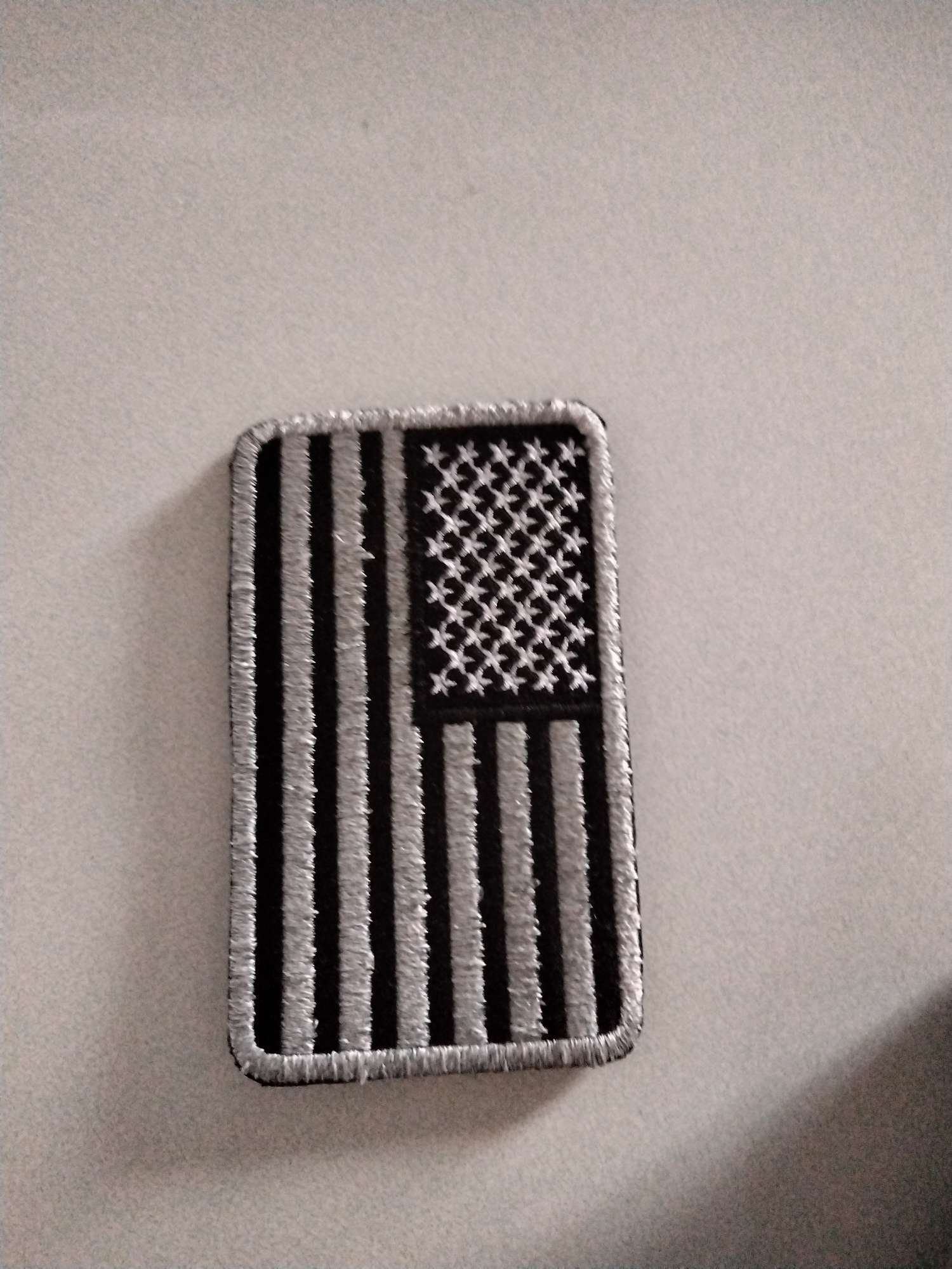 刺绣国旗美国反光高亮度蓄光国旗电脑绣花魔术贴可撕7*12CM绣花标商标织唛织唛布标皮标详情图4