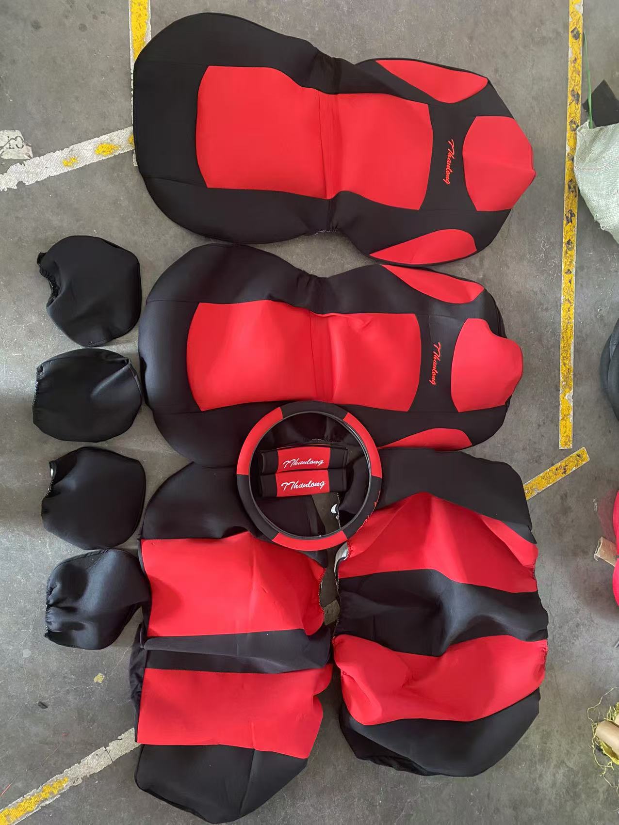 工厂直出跨境电商爆款新款汽车座套8ps 四季通用全包透气涤纶材料座套外贸出口汽车用品详情6