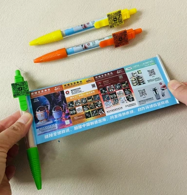Pen holder can print large print paste plastic ballpoint pen ballpoint pen advertising pen thumbnail