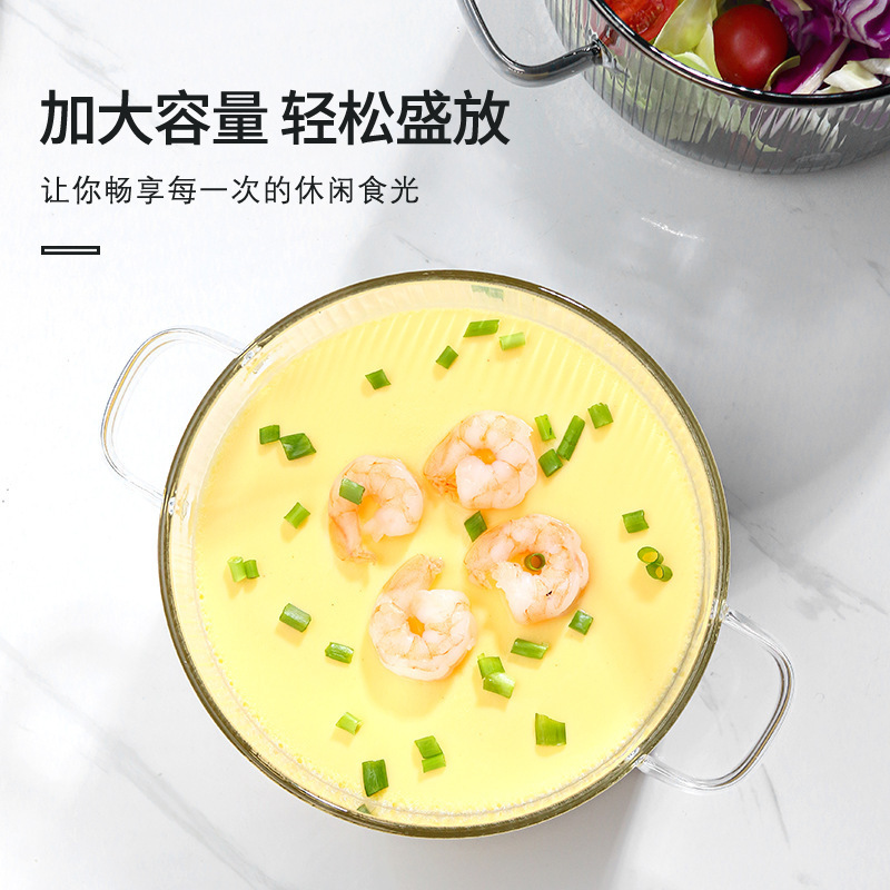 大容量高硼硅玻璃锅 双耳加厚牛奶锅家用煲汤带盖锅泡面碗详情图7