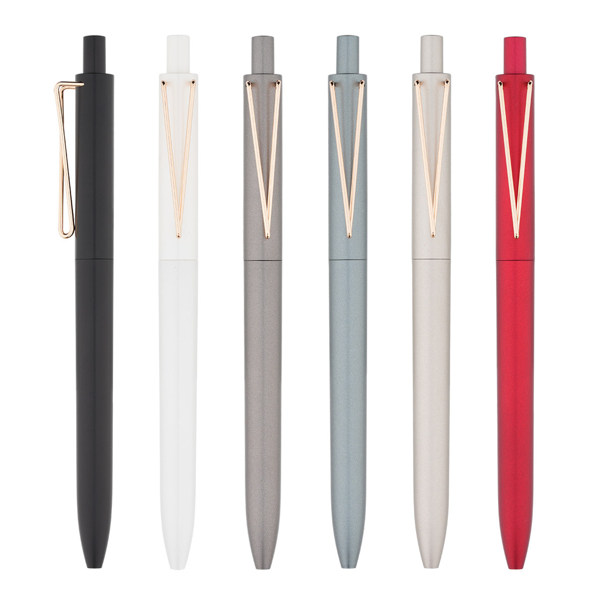 Signature pen Metal pen holder Neutral Pen Advanced sense large V-shaped press Signature Pen Gift Pen Gift pen Neutral pen Item Picture