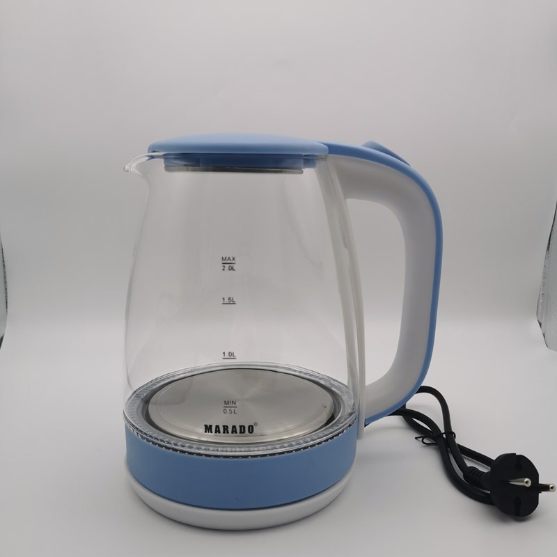 MARADO glass water boiling kettle, hot water electric kettle, quick teapot, household fully automatic, power-off transparent Specification image