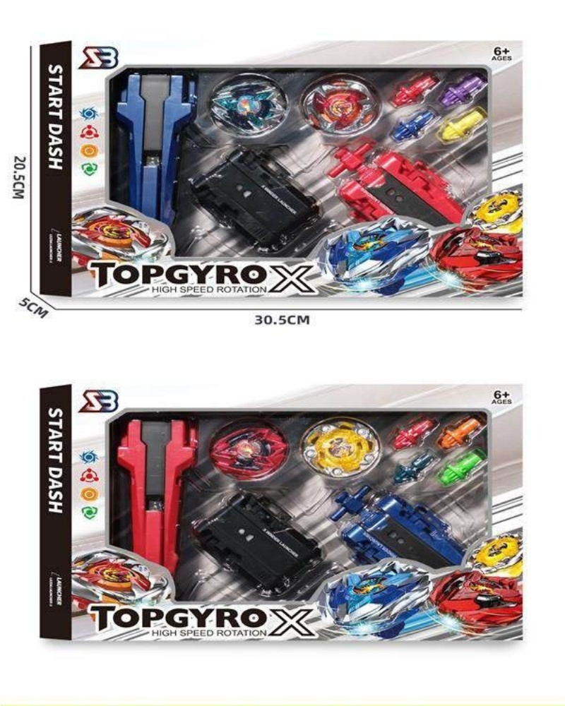 Handhandle + gran tirador de la regla launcher + tirador de cable launcher + gyro *2+ gyro foot *4 diversión descompresión ocio giratorio de aleación gyro juguetes para niños details Picture