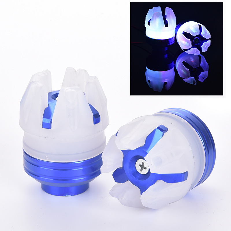 Five-prong front fork cup with light motorcycle front shock absorber Front fork cup collision cup accessories motorcycle fall cup full figure