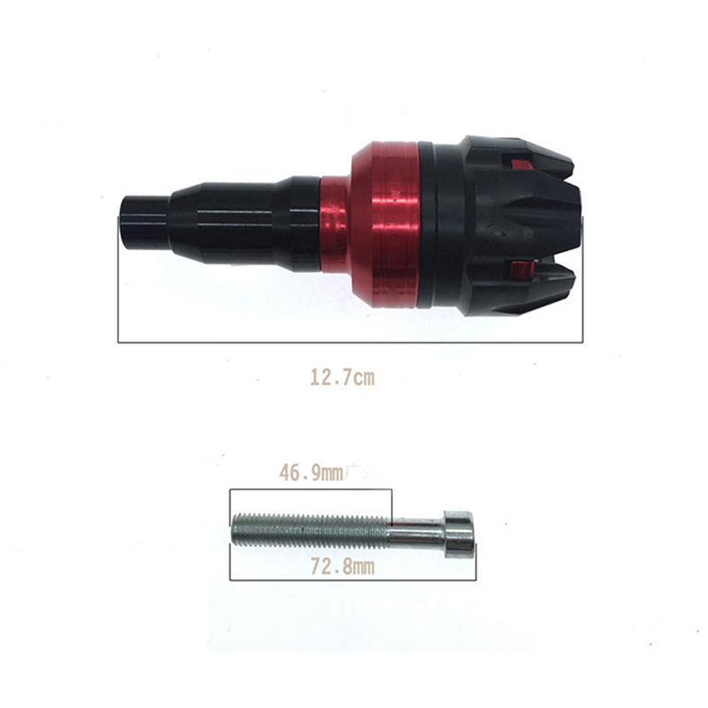 Motorcycle accessories General purpose rubber body anti-fall rod anti-fall rod Off-road vehicle Street car Sports car scooter Specification drawing