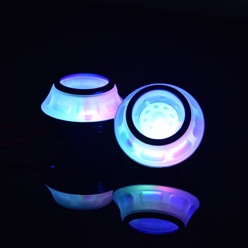 Factory direct sales fashion general electric car decorative lights LED light fork cup with light shock absorber anti-fall cup details Picture