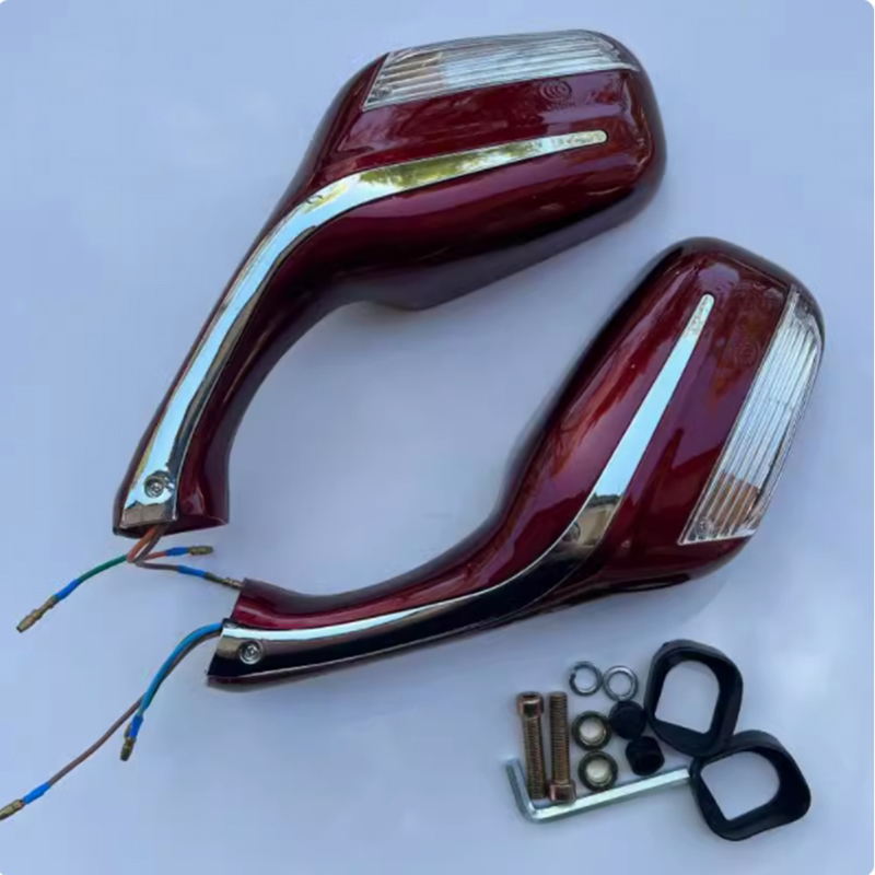Large vision scooter rearview mirror Electric car with light reversing mirror sand Princess Falcon special reflector Item Picture