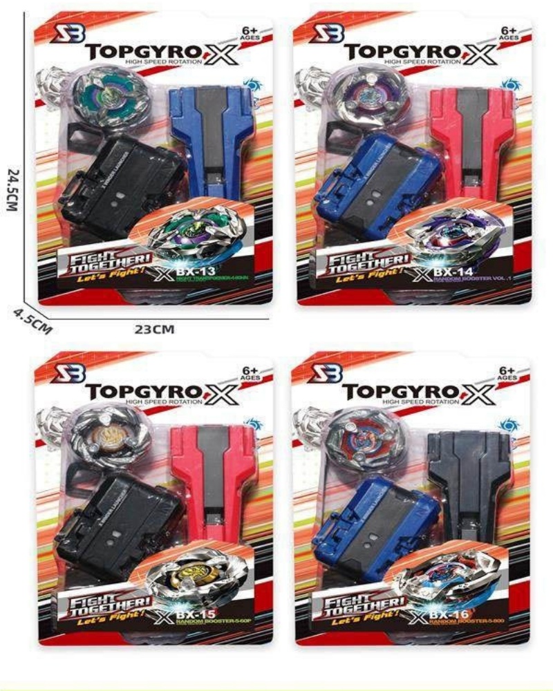 Fun, stress-relieving and casual rotating alloy gyroscope children's toy: Hand handle + large scale transmitter + gyroscope + gyroscope feet *2
