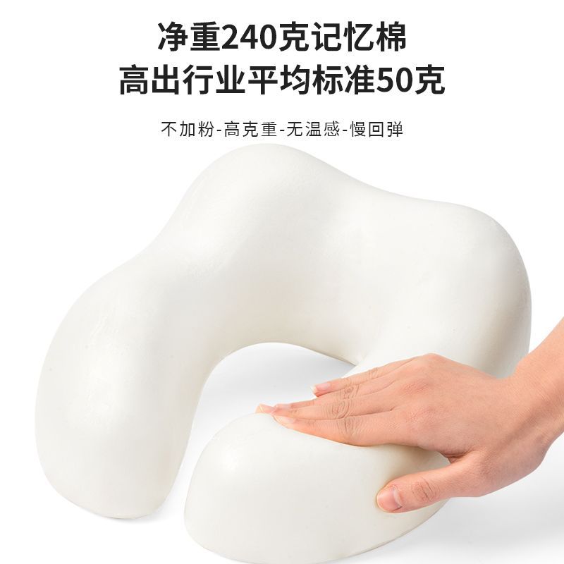 u型枕/U型枕/u型枕儿童卡通/熊猫脖子枕/u型枕弹力面料细节图