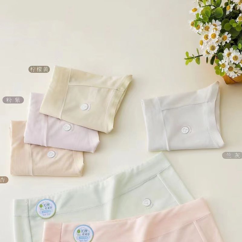 Underwear summer thin women's solid-color cotton mid-waist underwear women's cotton crotch skin-friendly breathable women's underwear shorts wholesale Specification drawing