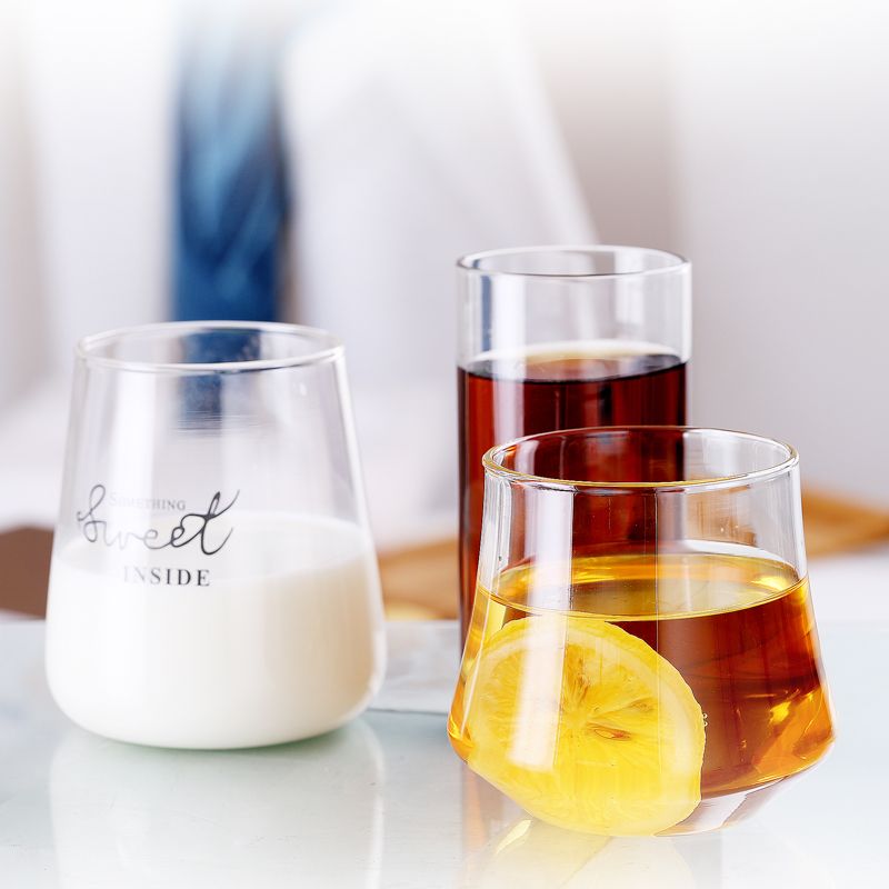 玻璃杯隔热绿茶杯泡茶杯办公室家用批发水杯双层玻璃观山杯
