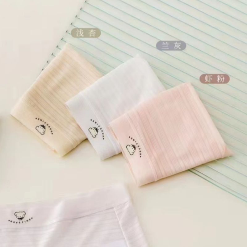 New summer thin ice silk seamless briefs comfortable breathable bare feeling quick drying seamless cotton crotch women's underwear Item Picture