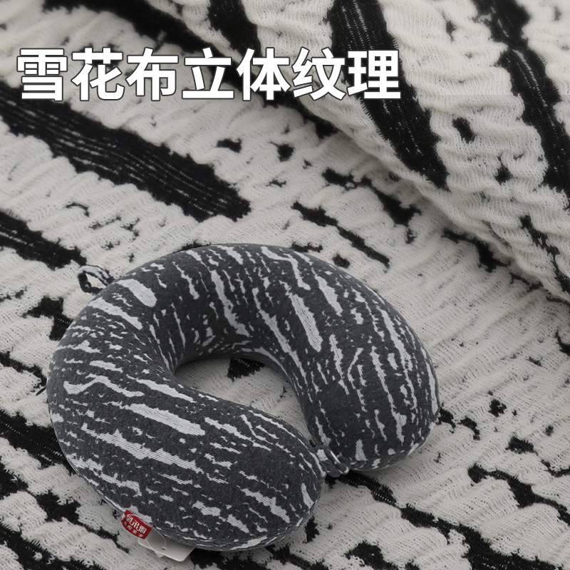 u型枕/U型枕/u型枕儿童卡通/熊猫脖子枕/u型枕弹力面料产品图