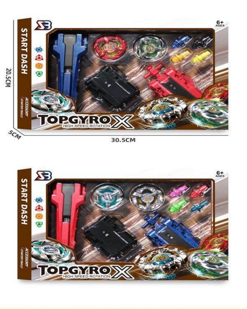 Handhandle + gran tirador de la regla launcher + tirador de cable launcher + gyro *2+ gyro foot *4 diversión descompresión ocio giratorio de aleación gyro juguetes para niños