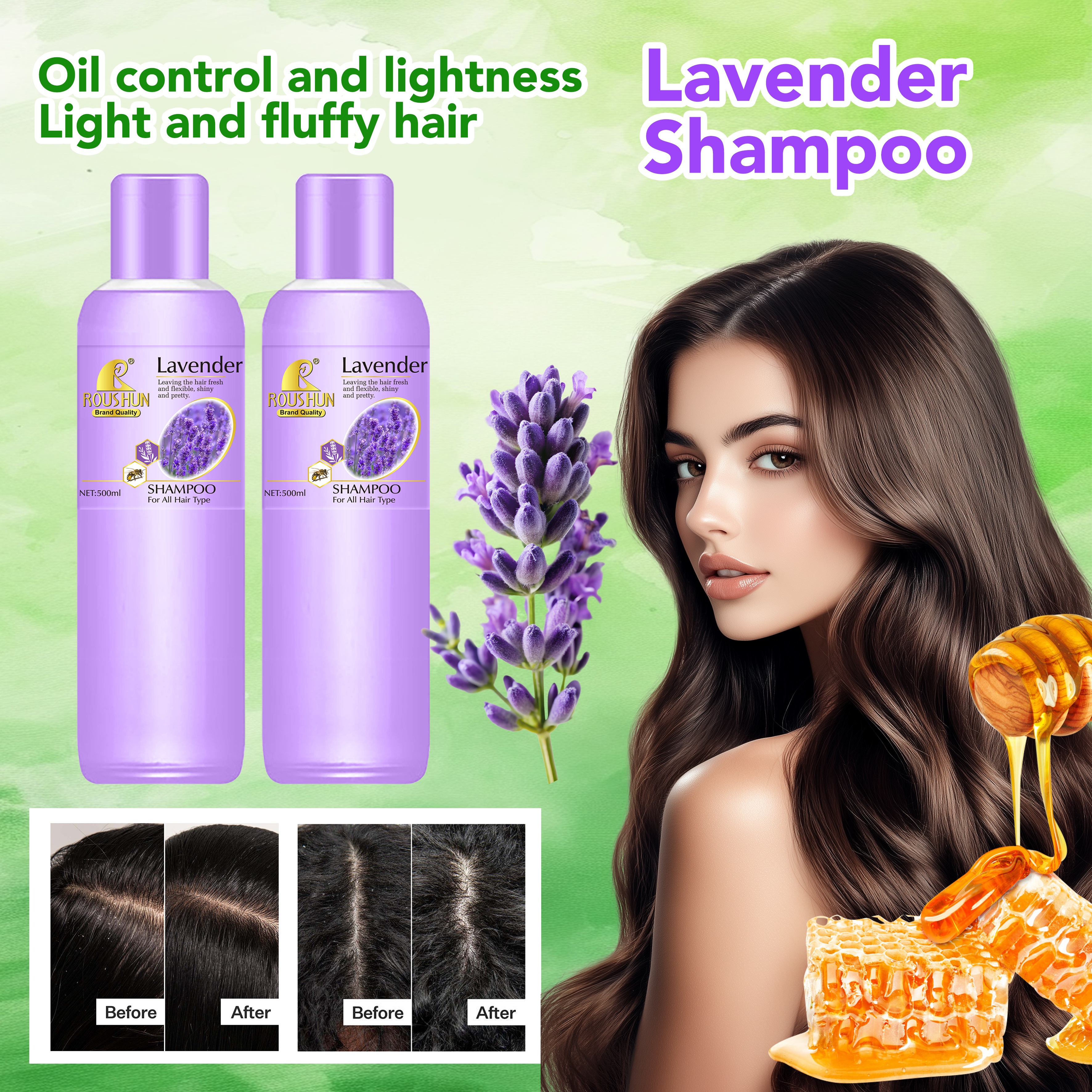 ROUSHUN Lavender Shampoo Application Scenario