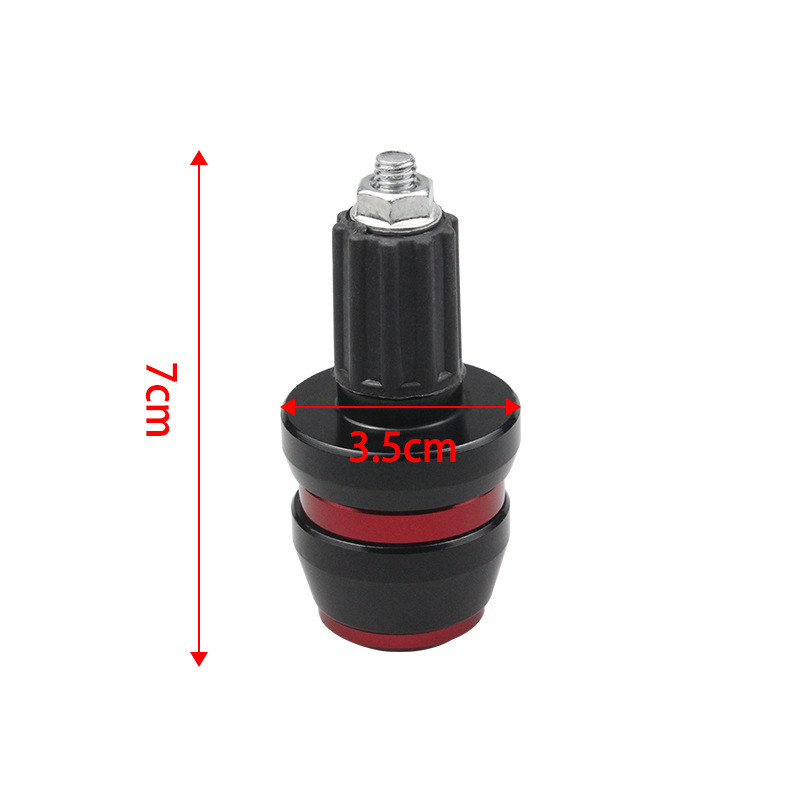 Motorcycle general accessories Aluminum alloy handle plug electric motorcycle balance block pedal handle ball head anti-fall handlebar plug Item Picture