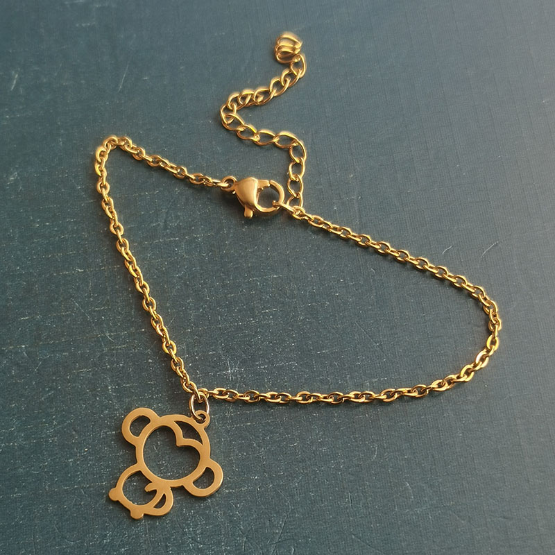 跨境外贸动物十二生肖猴子男士挂件创意礼物手链吊坠DIY饰品配件白底实物图