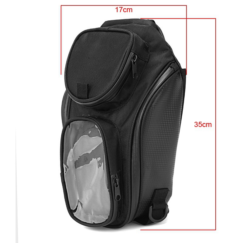 Cross-border motorcycle with headphone jack fuel tank bag Rider bag front hanging bag storage Riding hanging bike travel strong magnetic details Picture