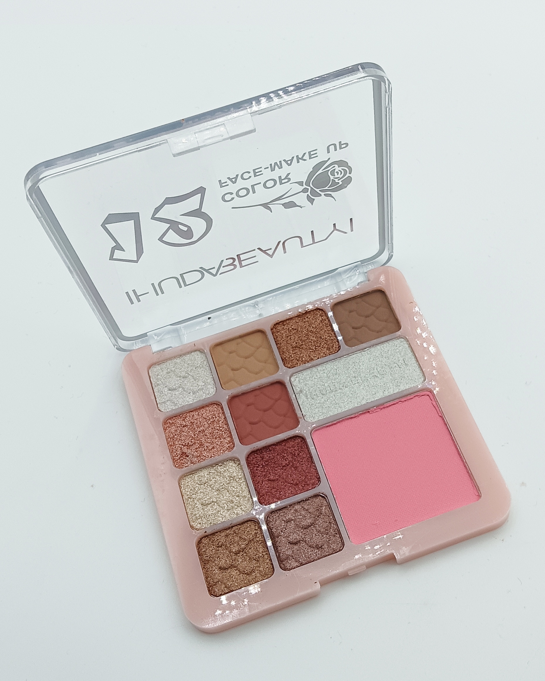 Custom non-faint 12 color eyeshadow and blush combination set earth color makeup eyeshadow pearl eyeshadow luyisi brand cross-border new eyeshadow tray 24 hours lasting cosmetics manufacturers direct sales details Picture