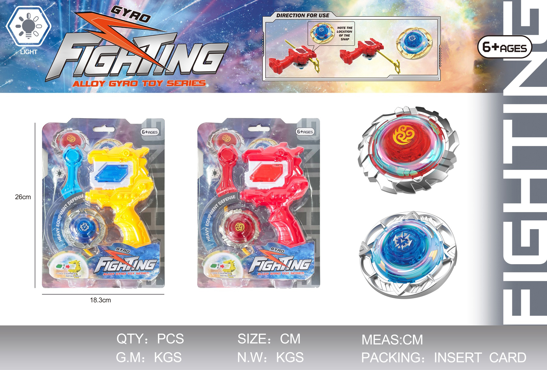 Luces alloy gyro diversión descompresión casual rotary alloy gyro accesorios juguetes para niños details Picture